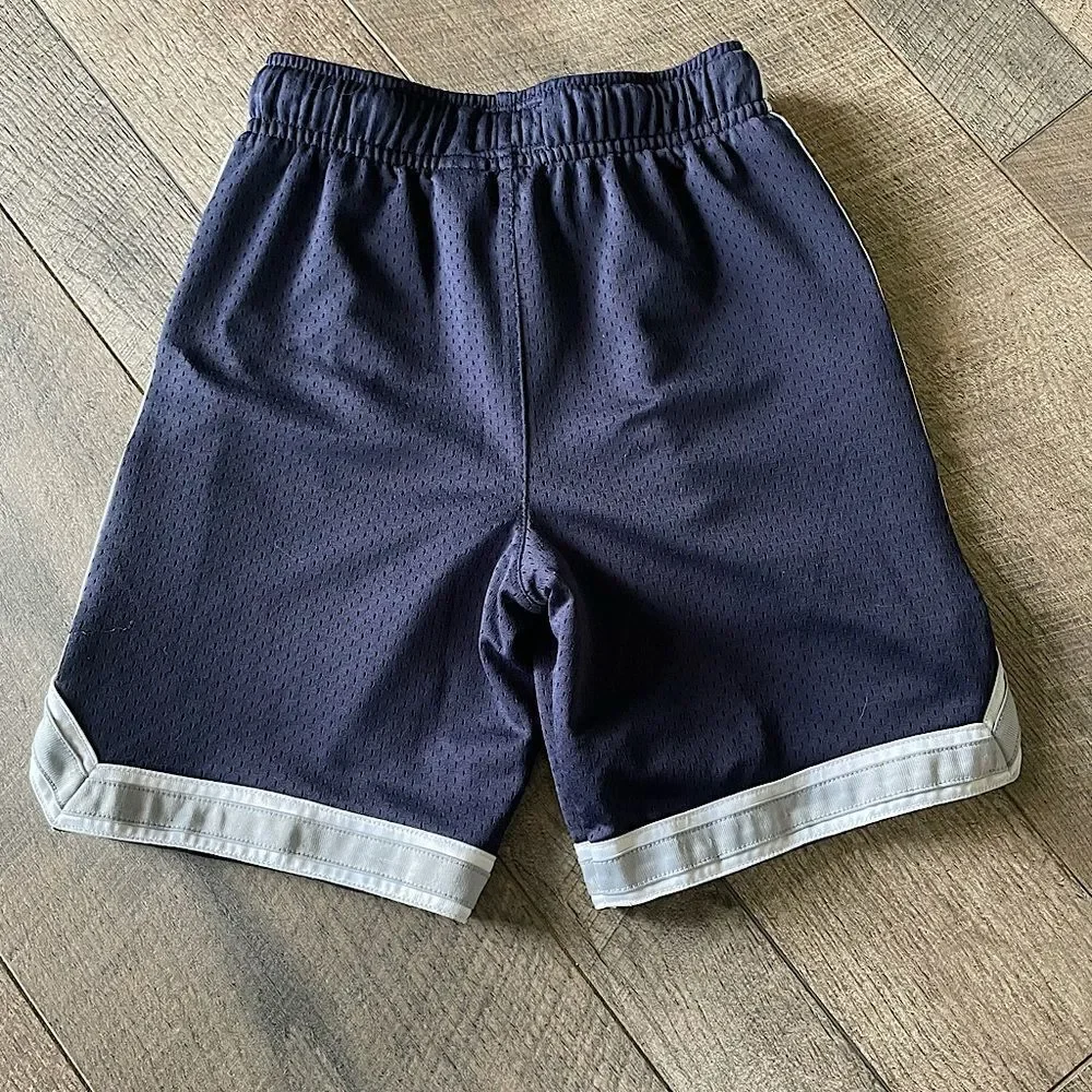 Oshkosh Blue (with Silver Side and Bottom Stripe) Active Shorts. Size 6.